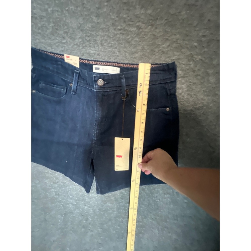 Levis Womens Dark Wash Denim Shorts Indigo Blue Size 4 4100173286 MJJFDK5T - Picture 8 of 11